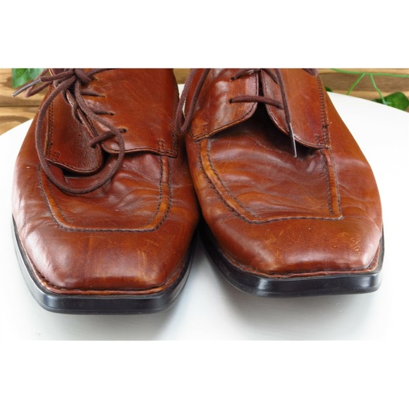 Born‎ crown Shoes Sz 10 M Brown Derby Oxfords Leather Men M2383 main image 6
